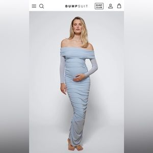 Bumpsuit Off The Shoulder Soft Mesh Dress